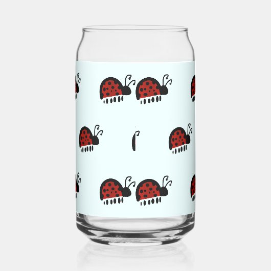 Ladybug-patroon Blikvorm Glas (Rechts)