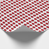 Ladybug-patroon Cadeaupapier (Hoek)