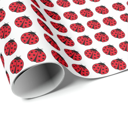 Ladybug-patroon Cadeaupapier (Rol Hoek)