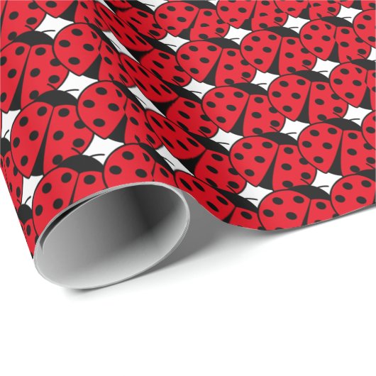 Ladybug-patroon Cadeaupapier (Rol Hoek)