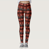 LADYBUG PATROON LEGGINGS RED/BLACK/WHITE (Voorkant)