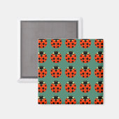 ladybug-patroon magneet (Voorkant / Achterkant)