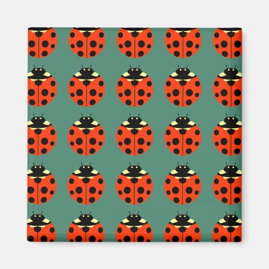 ladybug-patroon magneet (Voorkant)