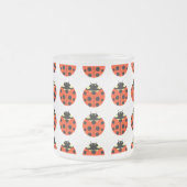 ladybug-patroon matglas koffiemok (Center)