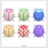 Ladybug patroon schattig sticker (Vel)