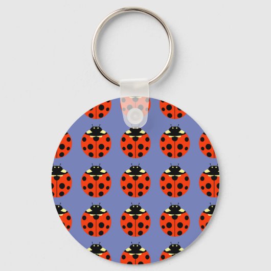 ladybug-patroon sleutelhanger (Voorkant)