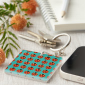 ladybug-patroon sleutelhanger (Voorkant Rechts)
