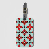 Ladybug Pattern Bagagelabel (Voorkant (verticaal))
