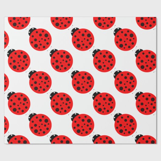 Ladybug Pattern Cadeaupapier (Vlak)