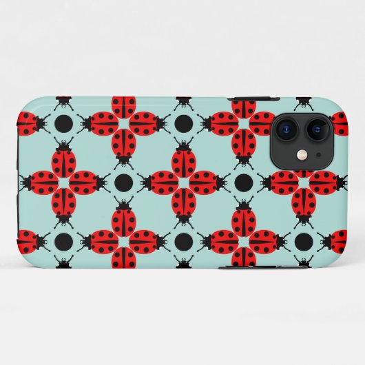 Ladybug Pattern Case-Mate iPhone Case (Achterkant (horizontaal))