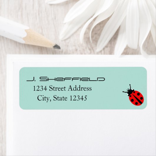 Ladybug Pattern Etiket (Insitu)