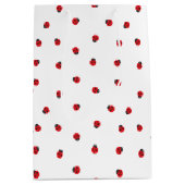 Ladybug Pattern Gift Bag Medium Cadeauzakje (Voorkant)