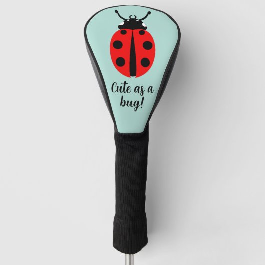 Ladybug Pattern Golfheadcover (Voorkant)