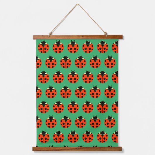 Ladybug Pattern Hangend Wandkleed (Voorkant)