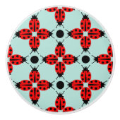 Ladybug Pattern Keramische Knop (Voorkant)