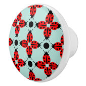 Ladybug Pattern Keramische Knop (Rechts)