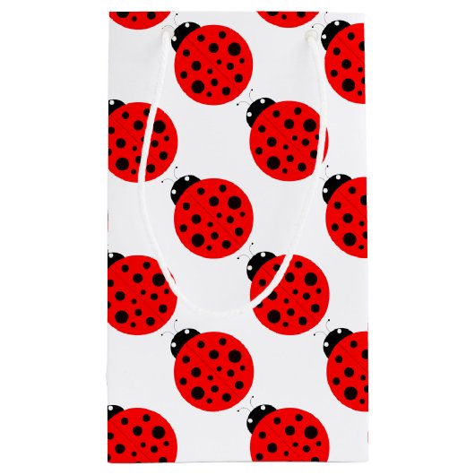Ladybug Pattern Klein Cadeauzakje (Achterkant)