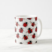 Ladybug Pattern Koffiemok (Voorkant rechts)