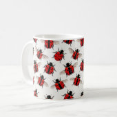 Ladybug Pattern Koffiemok (Voorkant links)