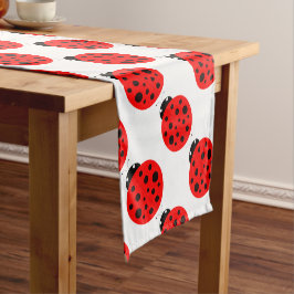 Ladybug Pattern Korte Tafelloper