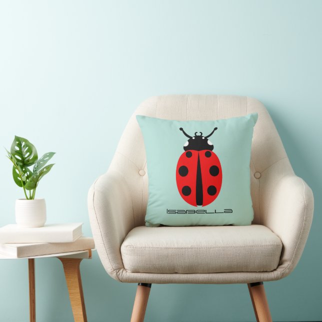 Ladybug Pattern Kussen (Stoel)