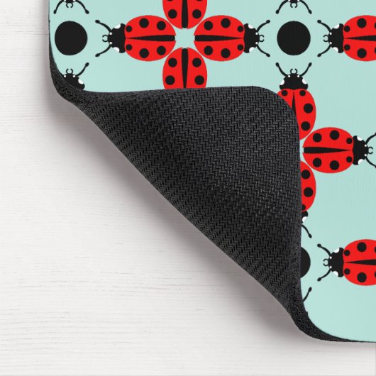Ladybug Pattern Muismat (Hoek)