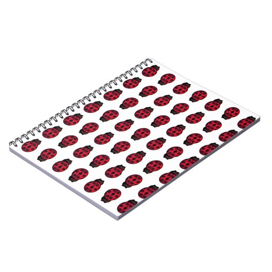 Ladybug Pattern Notitieboek (Linkerzijde)