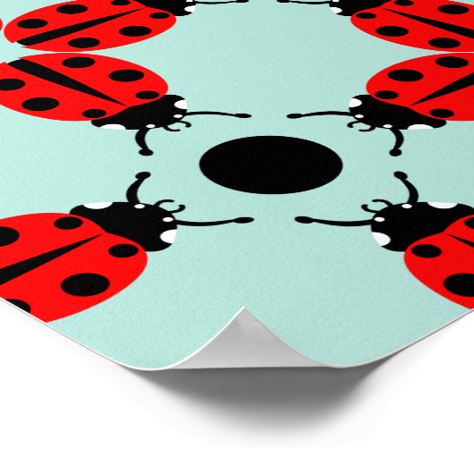 Ladybug Pattern Poster (Hoek)