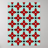 Ladybug Pattern Poster (Voorkant)