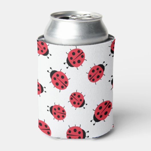 Ladybug Pattern Print Koelbox Blikjeskoeler (Blikje Voorkant)