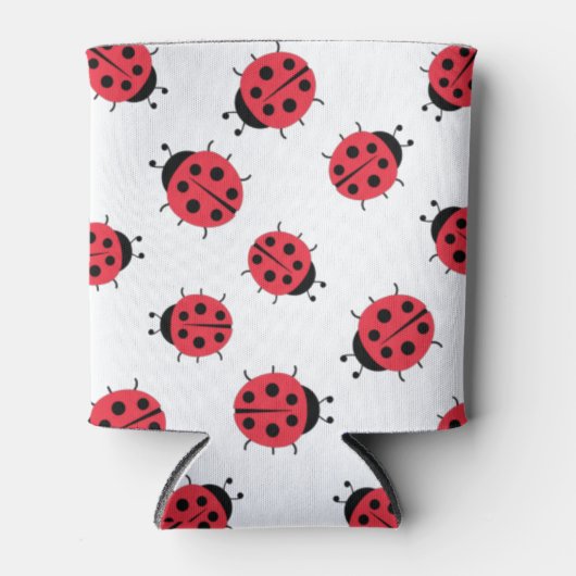 Ladybug Pattern Print Koelbox Blikjeskoeler (Voorkant)