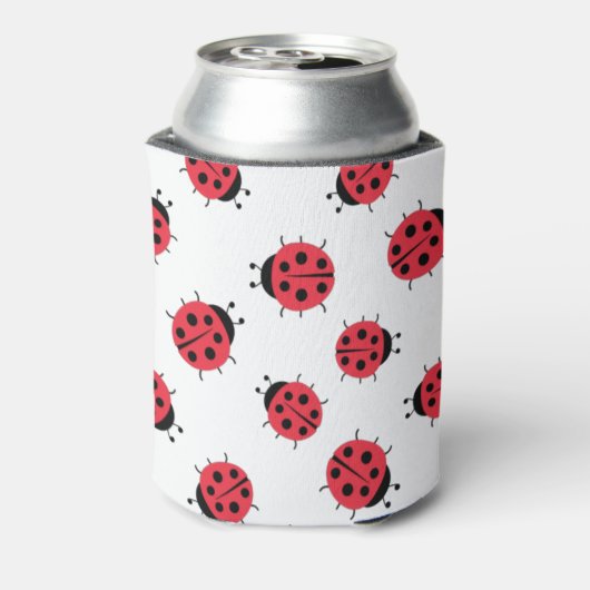 Ladybug Pattern Print Koelbox Blikjeskoeler (Blikje Achterkant)