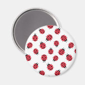 Ladybug Pattern Print Magnet (Voorkant / Achterkant)