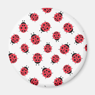 Ladybug Pattern Print Magnet