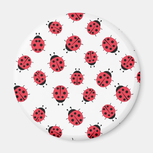 Ladybug Pattern Print Magnet (Voorkant)