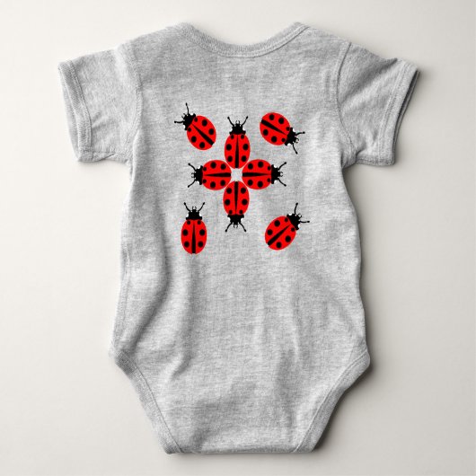 Ladybug Pattern Romper (Achterkant)