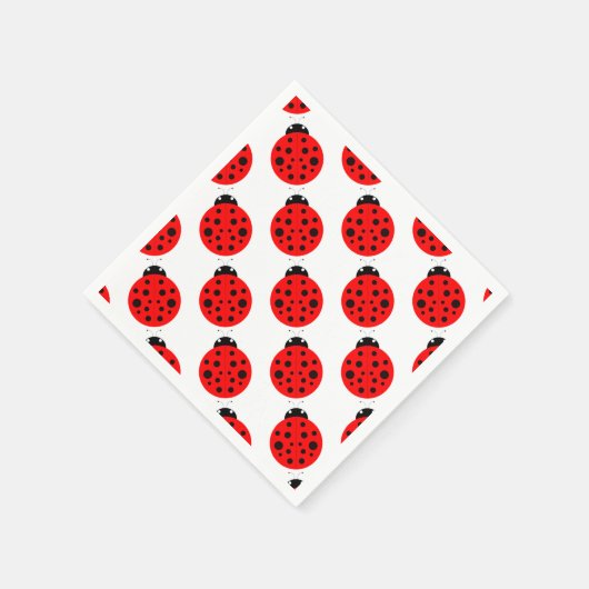 Ladybug Pattern Servet (Hoek)