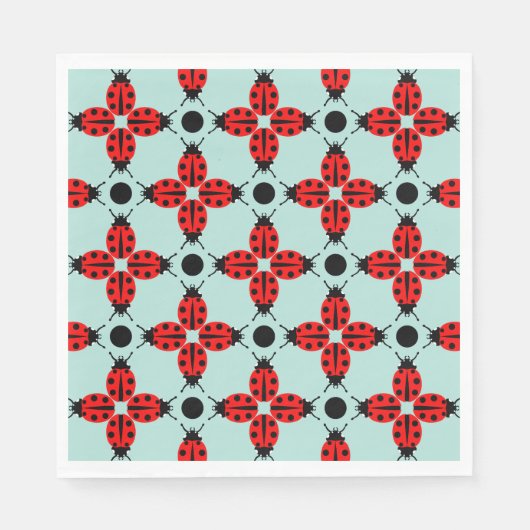 Ladybug Pattern Servet (Voorkant)