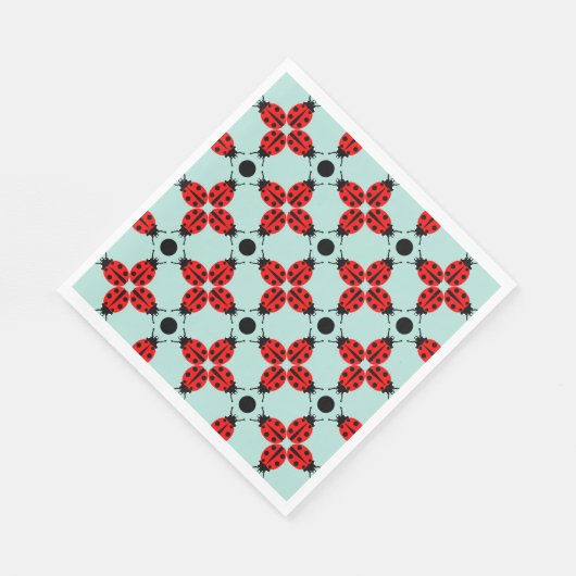 Ladybug Pattern Servet (Hoek)