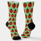 Ladybug Pattern Sokken (Gebogen)