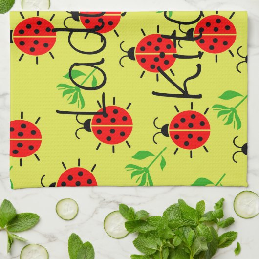 Ladybug Pattern Theedoek (Gevouwen)