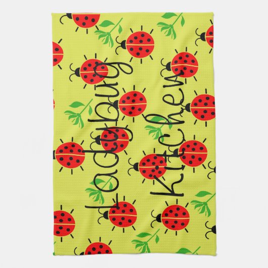 Ladybug Pattern Theedoek (Verticaal)