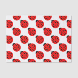 Ladybug Pattern Tissuepapier