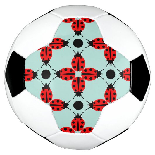 Ladybug Pattern Voetbal (Gedraaid)