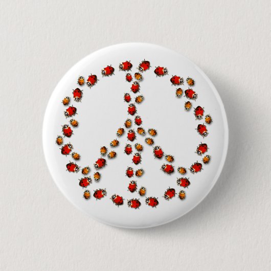 Ladybug Peace Button (Voorkant)