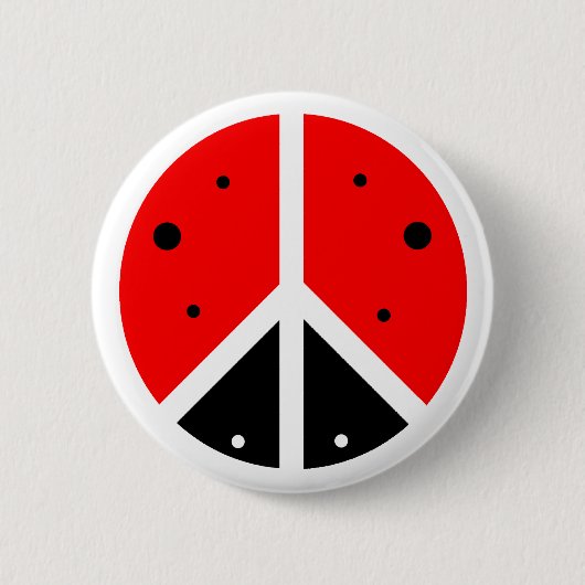Ladybug Peace Button (Voorkant)