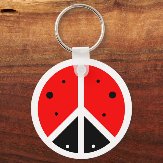 Ladybug Peace Sleutelhanger (Voorkant)