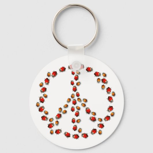 Ladybug Peace Sleutelhanger (Voorkant)