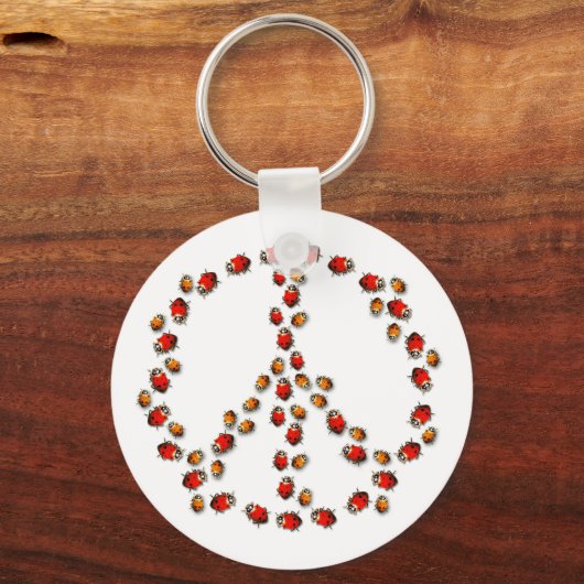 Ladybug Peace Sleutelhanger (Voorkant)