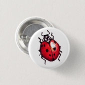 Ladybug-pen Ronde Button 3,2 Cm (Voorkant /achterkant)